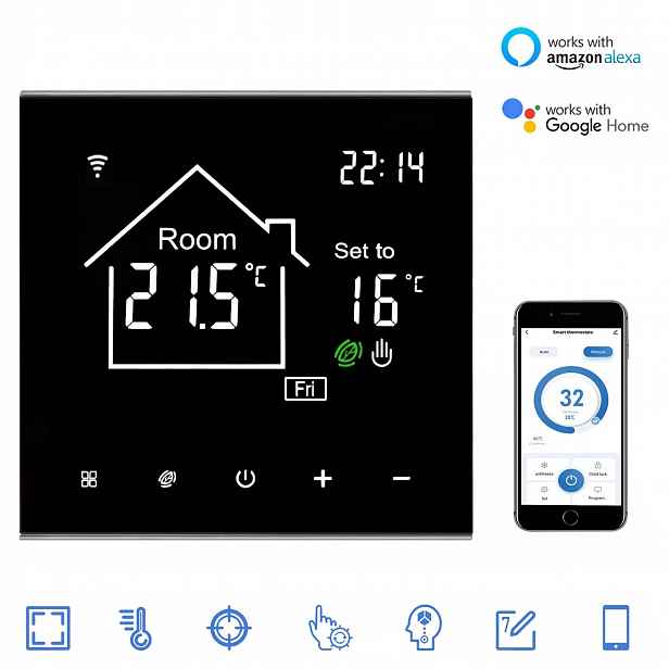 3A Pokojový Termostat Wifi Digitální Regulátor