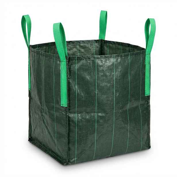 GTEX Vak na listí a zahradní odpad 810 l – 90 × 90 × 100 cm, zelený 130090