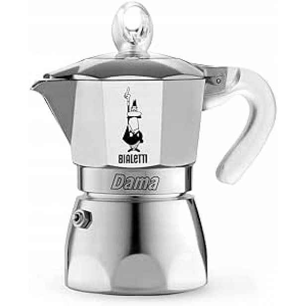 Kávovar Bialetti Dama Pure Ice 160 ML 3 Šálky Ledu Stříbrné 100% Italské