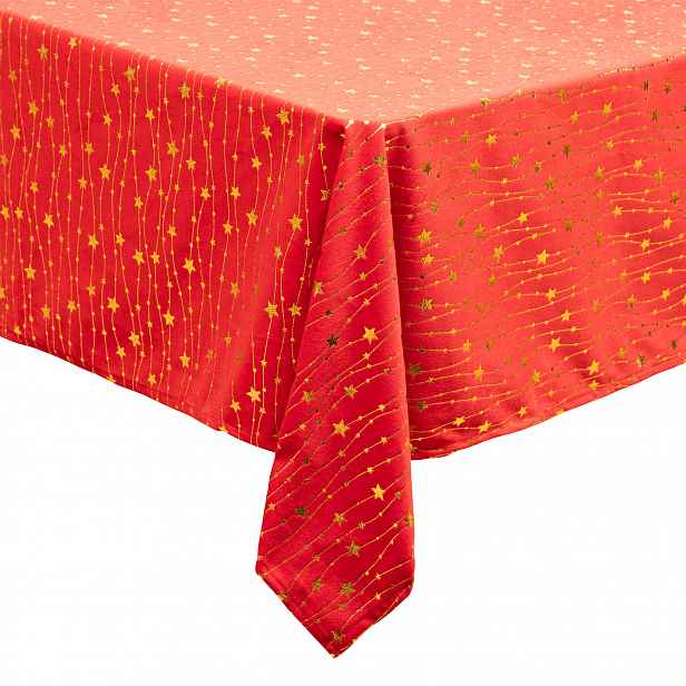 Vánoční ubrus Velvet 140 x 360 cm, velký rozměr na Štědrý den, Vánoce