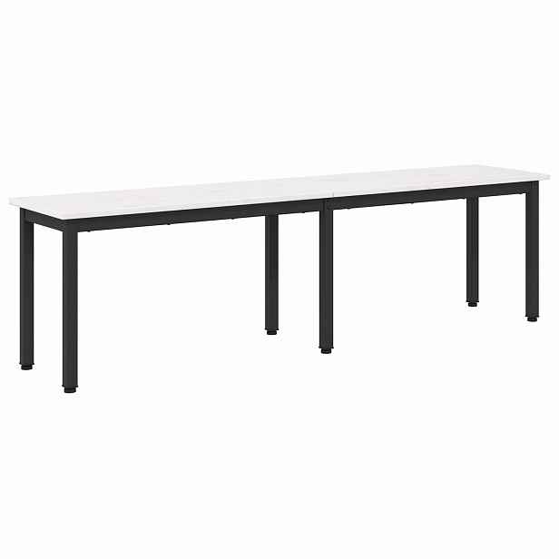 vidaXL lavice Bílá 160 x 35 x 45 cm Masivní borové dřevo
