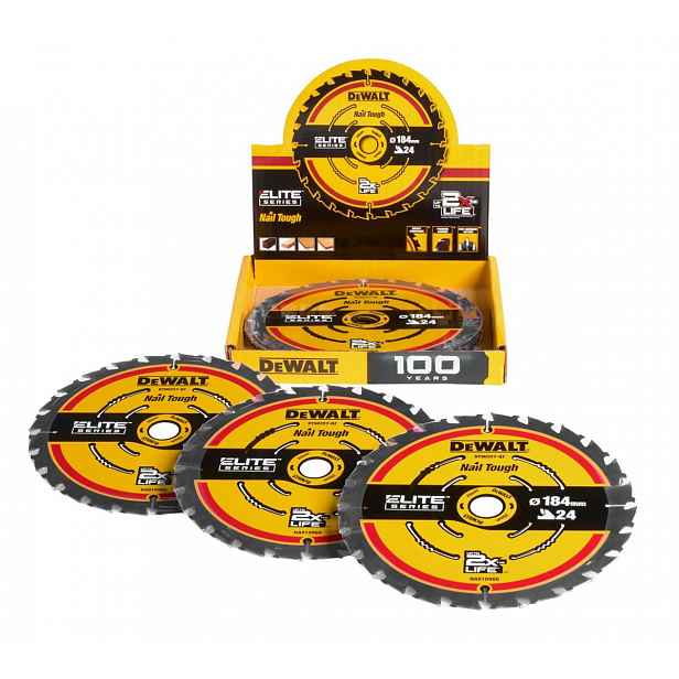 DeWALT - Pilový kotouč Elite na dřevo, 184x20 mm DT10401