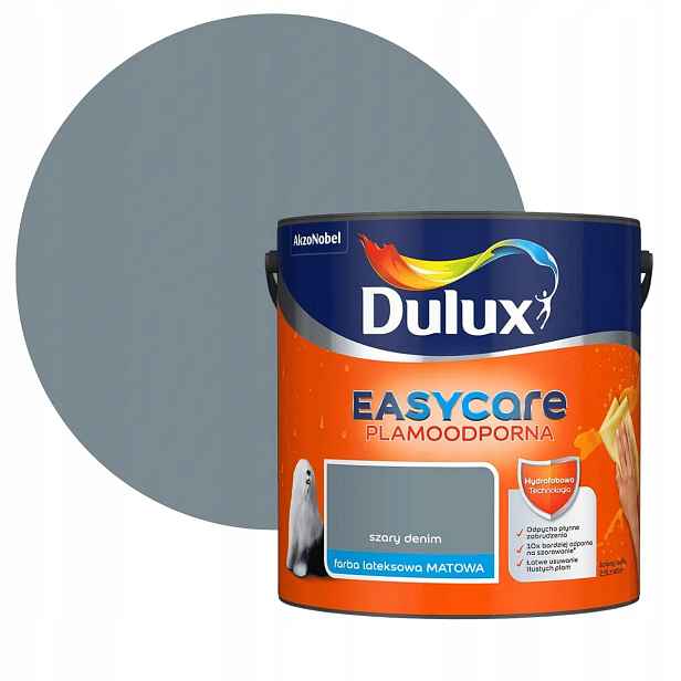 Dulux Easycare Barva Odolná Proti Skvrnám Šedá Denim 2,5L