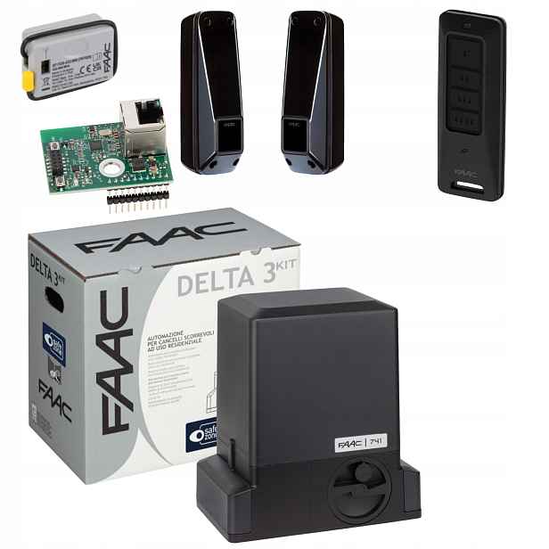 Faac Delta 3 Smart Xwbl WiFi Lan Automat pohon posuvné brány dálkové ovládání Fds