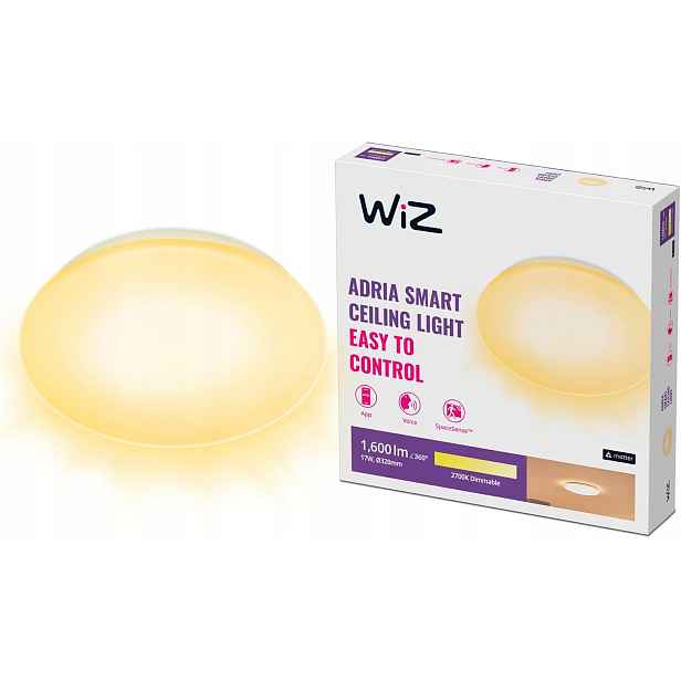 Stropní Svítidlo Led Stropní Svítidlo na omítku 17W 2700K Bílá Kulatý Smart WiFi WiZ