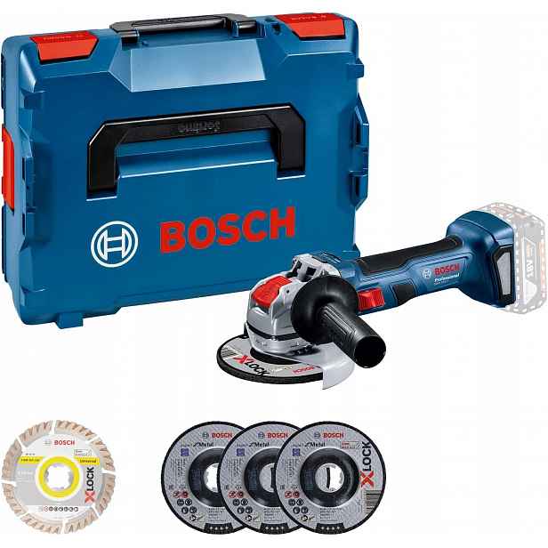 Úhlová bruska Bosch Gwx 18V-7 5 kotoučů Kufřík