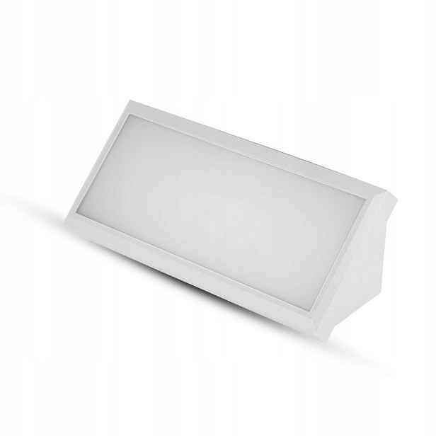 Venkovní zahradní Led nástěnné svítidlo šikmé 12W bílé 4000K V-tac