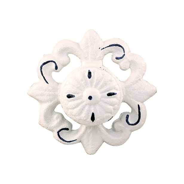Béžová antik litinová knopka - Ø7,5*4cm Chic Antique