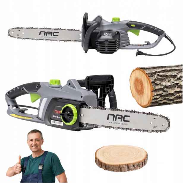 Elektrická Pila Nac Řetězová Pila 40CM 2000W Sds Systém Lehký Start