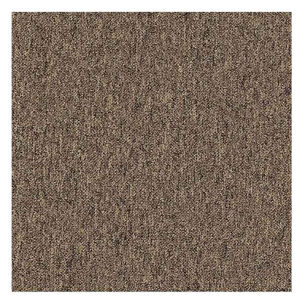 Kobercový čtverec Coral 58309 Bitumen hnědý 50 x 50 cm, chodba / předsíň, Tapibel