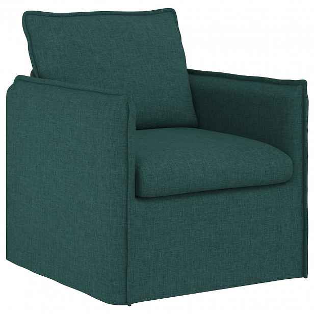 vidaXL Pohovka Tmavě zelená 75 x 82 x 85 cm textil