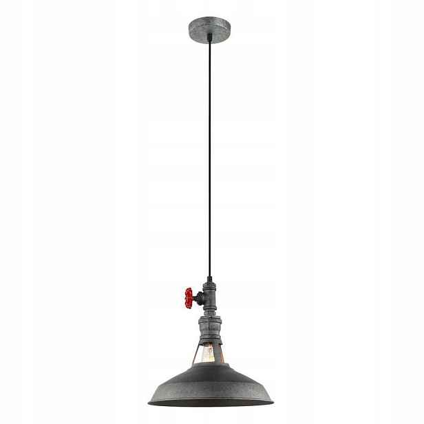 Závěsná stropní lampa Stropní Svítidlo Garibaldo 31 cm Šedá Kov 1xE27 Italux