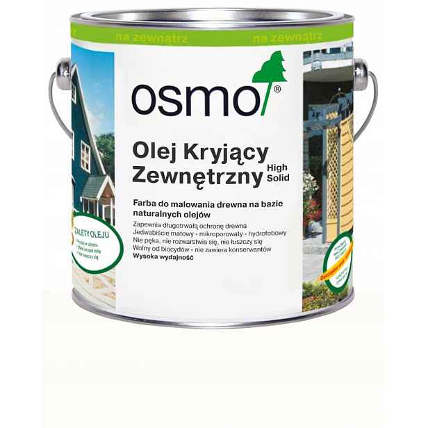 Osmo Vnější krycí olej pro fasády oken nábytku 2101 Bílý 2,5L