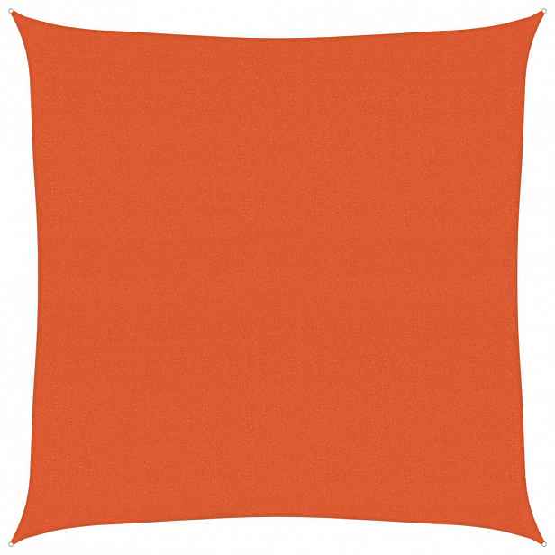 vidaXL Plachta proti slunci 160 g/m² čtverec oranžová 4 x 4 m HDPE