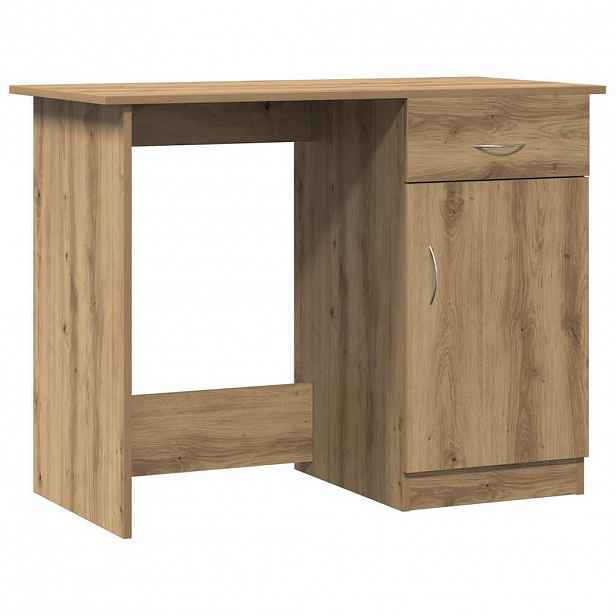 vidaXL Psací stůl dub artisan 100 x 50 x 76 cm kompozitní dřevo