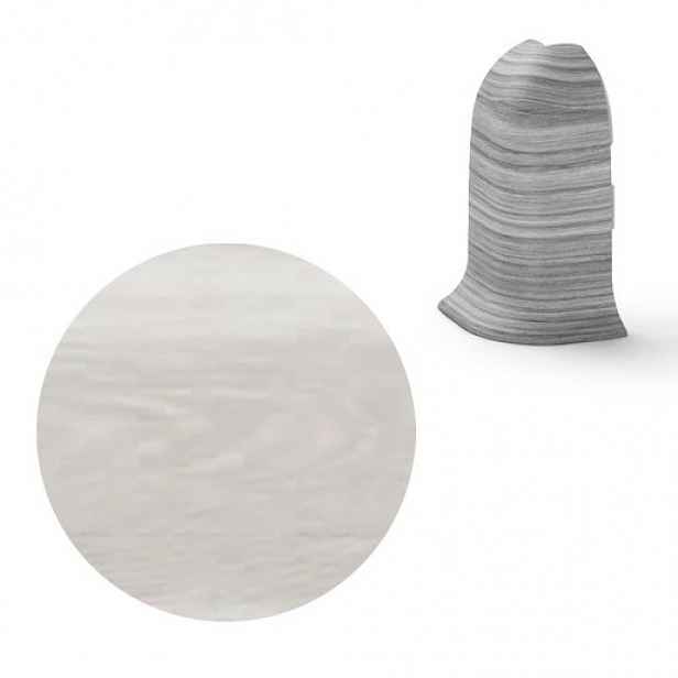 Vnější roh k soklu Naturel Geelong , PVC délka 0,5 cm, výška hrany 56 mm, NATNGTZH3