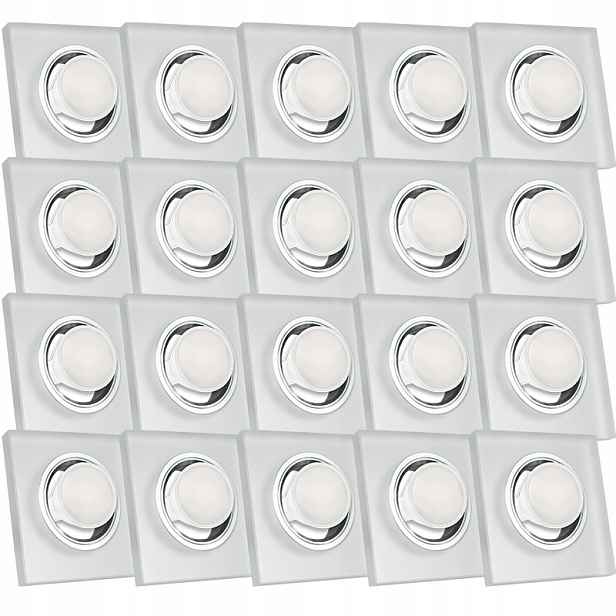 20X Skleněná Zapuštěná Lampička S Velmi Silným Sklo 3W Led Žárovka