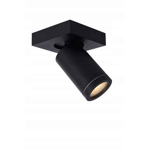 Lucide Taylor Černý stropní spot GU10 5W 2200-3000K IP44 stmívatelný