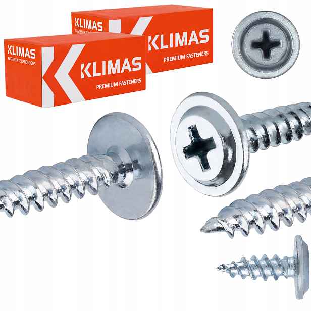 Podložkové vruty do dřeva 4,2 x 13 mm 2000 ks Klimas Wpc
