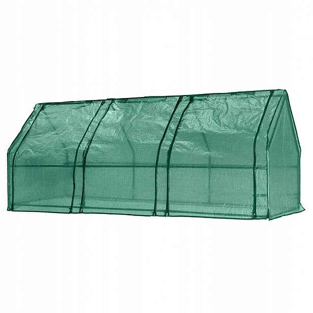Skleník fólie na zahradní pozemek 240x90x90 cm fólie Pe kovová