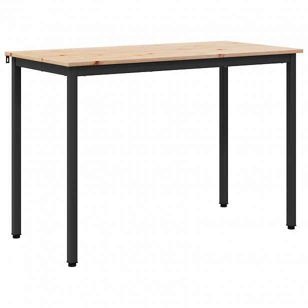 vidaXL Jídelní stůl Přírodní 110 x 55 x 75 cm Masivní borové dřevo