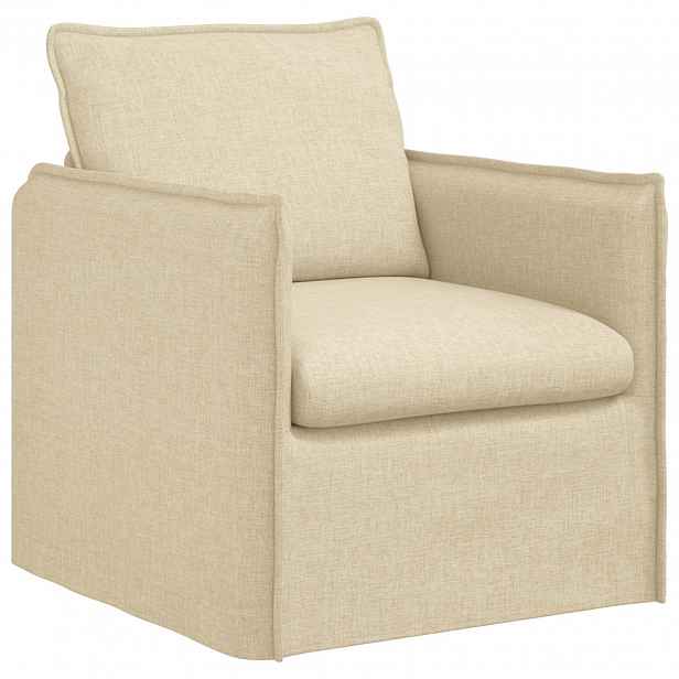 vidaXL Pohovka Krémová 75 x 82 x 85 cm textil