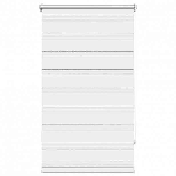 vidaXL Zebrová roleta 90,9 x 150 cm Šířka látky 86,7 cm bílá