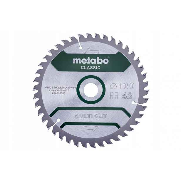 Kotoučová Pila Multi Cut Classic 160x20 z42 Metabo 628658000