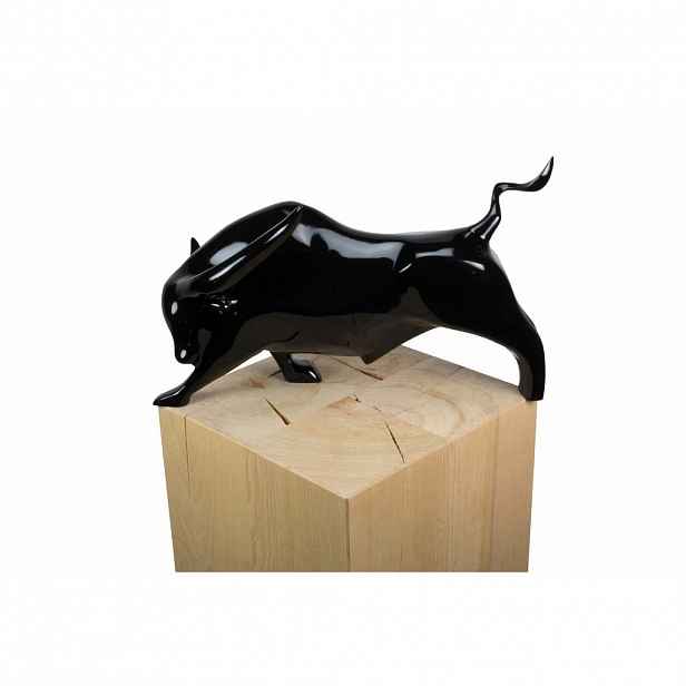 KUNSTLOFT DEKORATIVNÍ SOCHA ČERNÁ, 46/33 CM