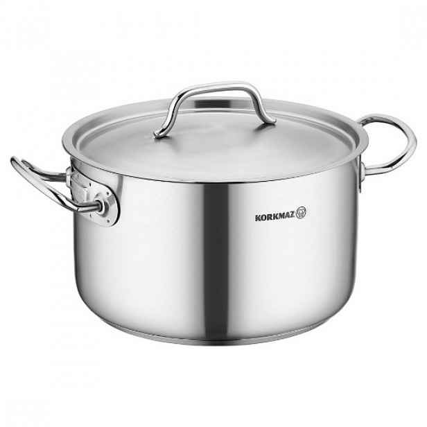 Nerezový hluboký rendlík s poklicí, 28 cm / 9,5 l, "Proline Gastro" -