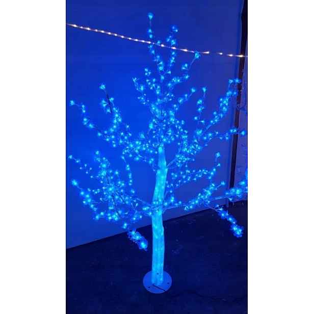 Velký Led strom Kvetoucí Višeň 180 cm Modrý