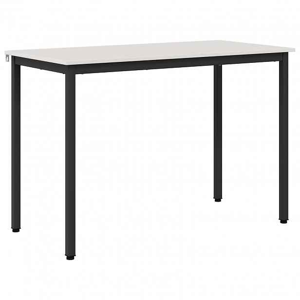 vidaXL Jídelní stůl Bílá 110 x 55 x 75 cm Masivní borové dřevo