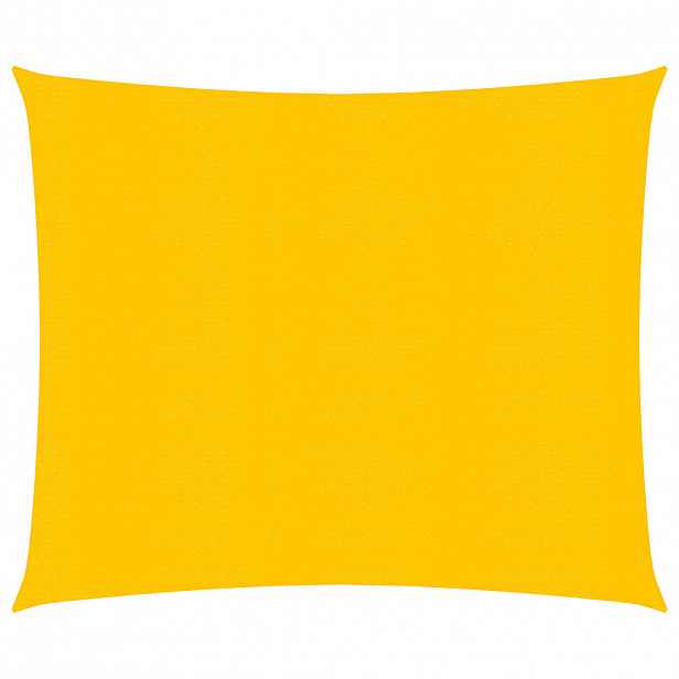 vidaXL Plachta proti slunci 160 g/m² čtverec žlutá 5 x 5 m HDPE