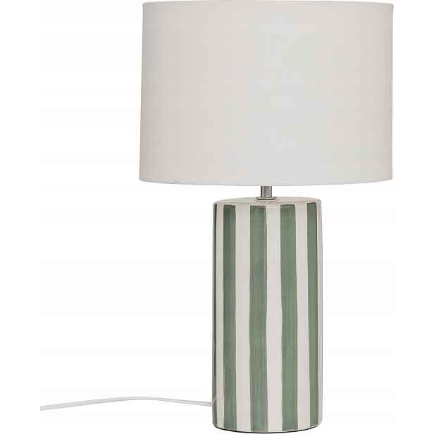 Keramická Stolní Lampa Zelená Ø Výška 28 CM 47 CM E14