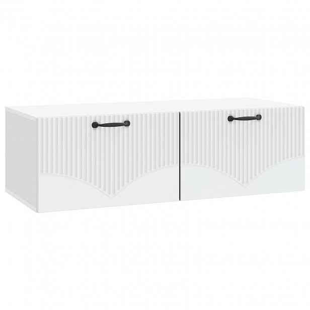 vidaXL Nástěnná TV skříň Bílá 98 x 41 x 30 cm Kompozitní dřevo