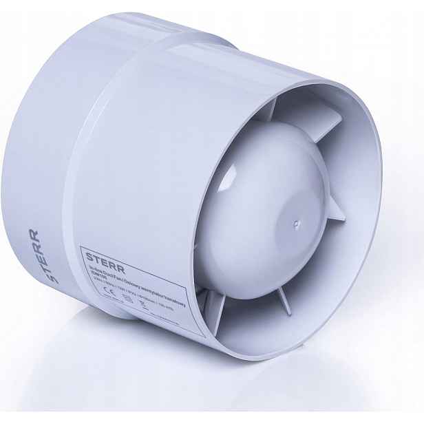 Kanálový ventilátor 100 mm Sterr IDM100 tichý 130 m3/h 12 W