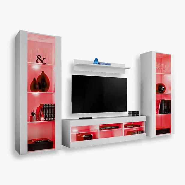 komodee Tivoli Grande Rtv sada do obývacího pokoje Bílá Rgb Led