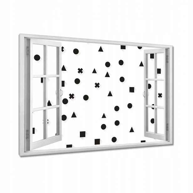 Obrazy 120x80 Černobílá geometrie
