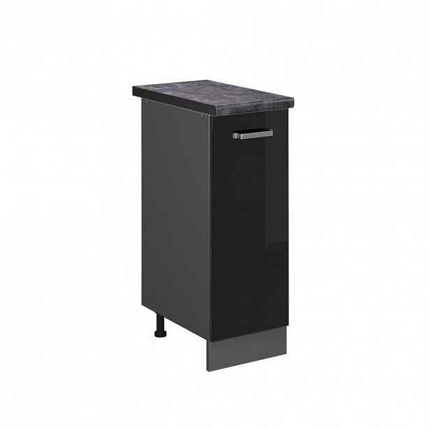 Vicco LÉKÁRNIČKOVÁ SKŘÍŇKA R-Line Černý vysoký lesk 30 cm , PD Antracit