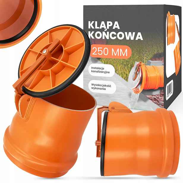 Koncová klapka Zpětná klapka Bouřková Kanalizace fi 250 Solidní Revize 8Y