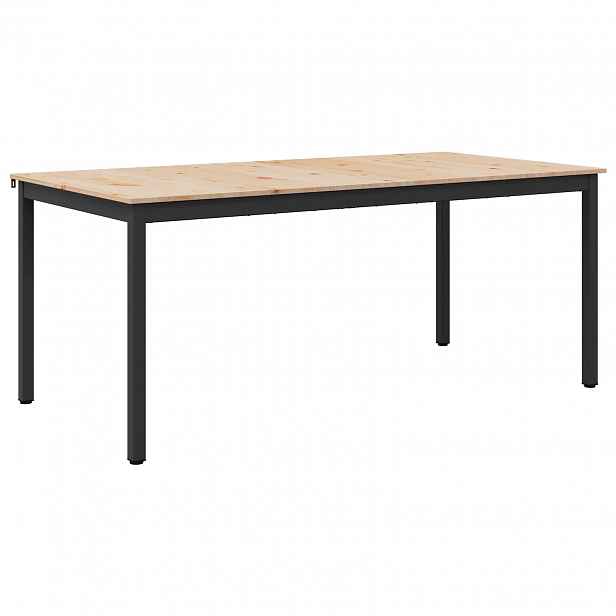 vidaXL Jídelní stůl Přírodní 140 x 80 x 75 cm Masivní borové dřevo