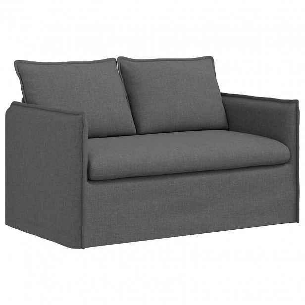 vidaXL Pohovka Tmavě šedá 136 x 82 x 85 cm textil