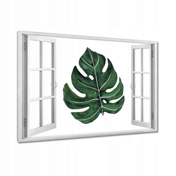 Obrazy 120x80 Monstera Zelený list