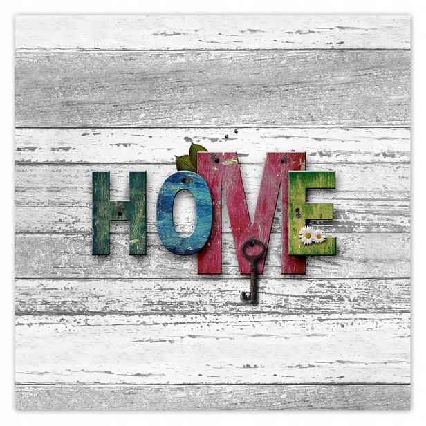 Fototapety 208x208 Barevný nápis Home