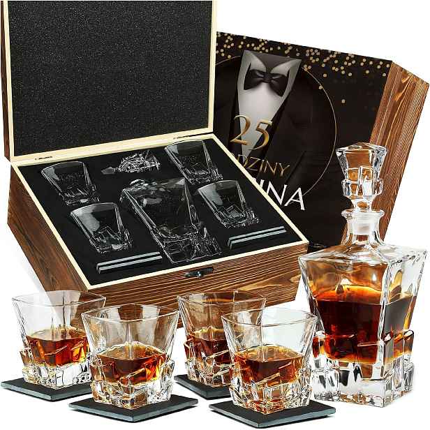 Sada Karafek Sklenice Na Whisky Dárek K 18 20 30. Osmnáctým Narozeninám