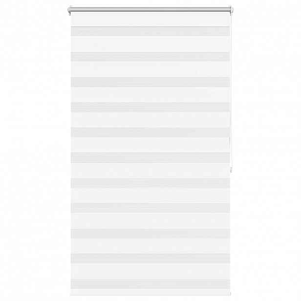 vidaXL Zebrová roleta 100,9 x 175 cm Šířka látky 96,7 cm bílá