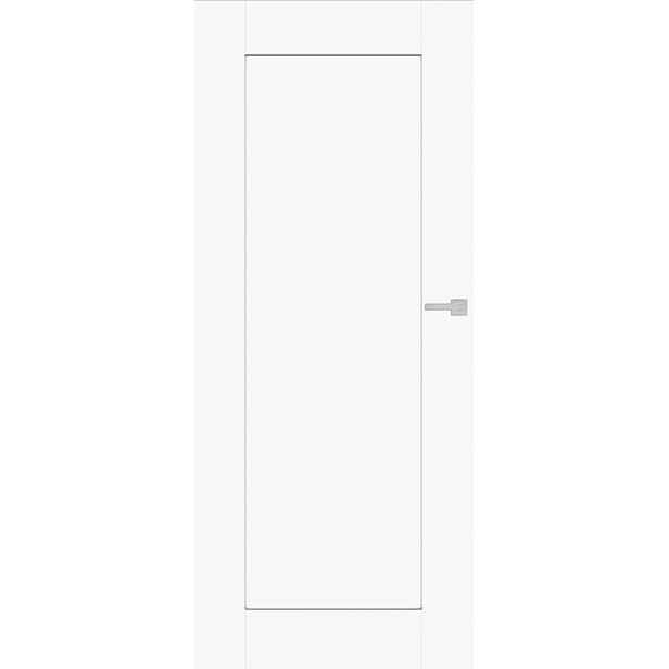 Interiérové dveře Naturel Estra levé 80 cm bílá mat ESTRA5BM80L
