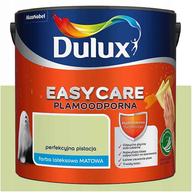 Barva na stěny stropu odolná vůči skvrnám Dulux Easycare Perfektní pistácie 5L