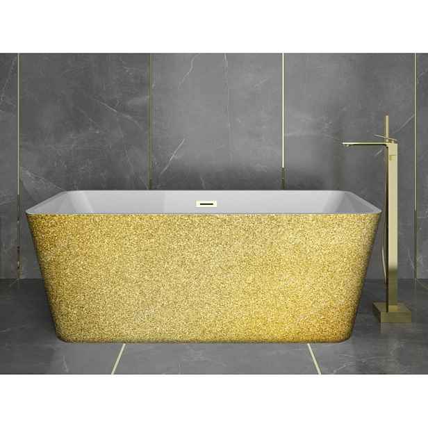 BESCO Olsen Spa  EVITA VANEVITA160GG1 - Volně stojící vana EVITA Glam - zlatá