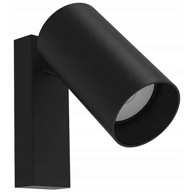 Nástěnná lampa s vypínačem Mono, černá, nástěnné svítidlo, moderní